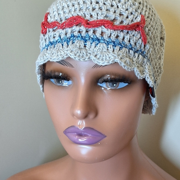 RSS Crochet Handmade Cotton Smiley  Hat Beanie - Picture 5 of 8